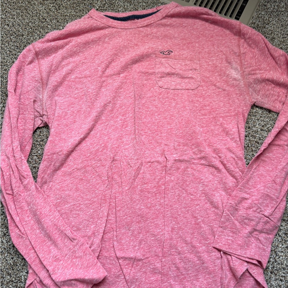 Men's Pink Long Sleeve Shirt